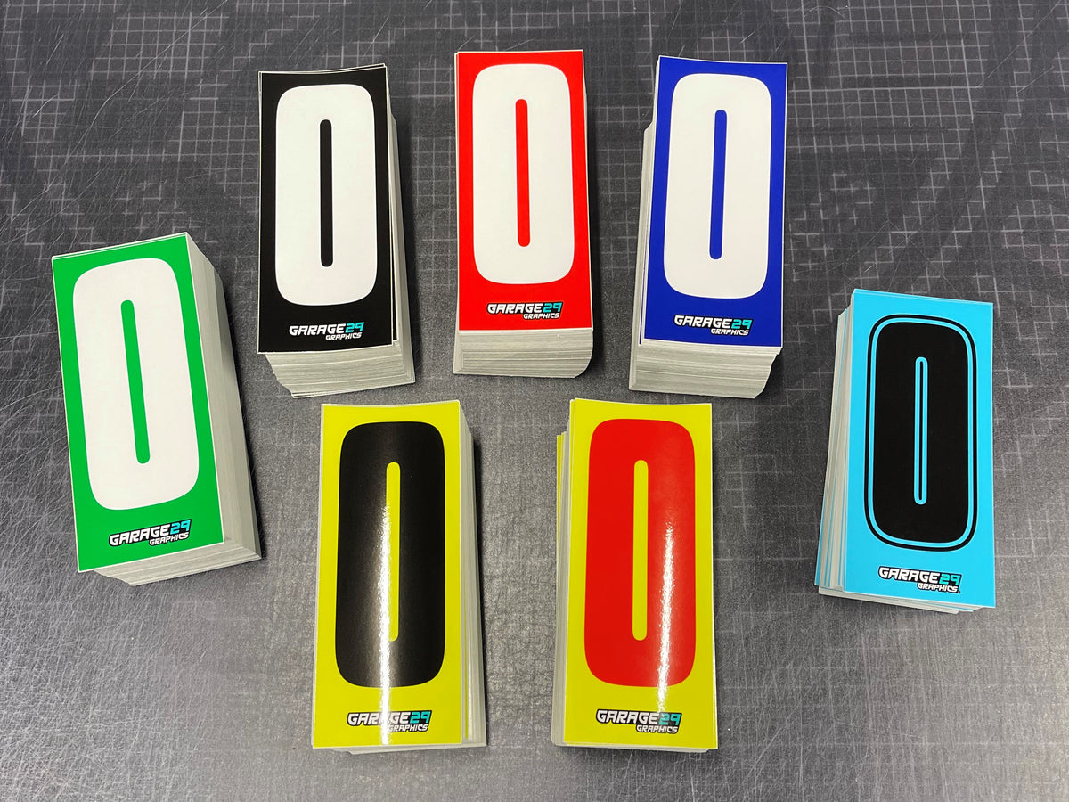 Number Stickers – Garage 29 Graphics Ltd