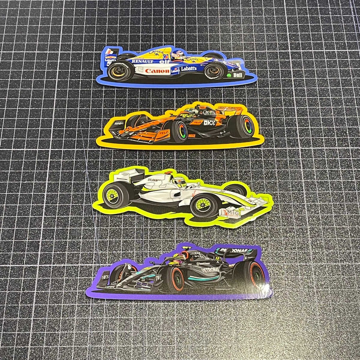 Sticker Pack 8 - F1 Drivers: Best of British – Garage 29 Graphics Ltd